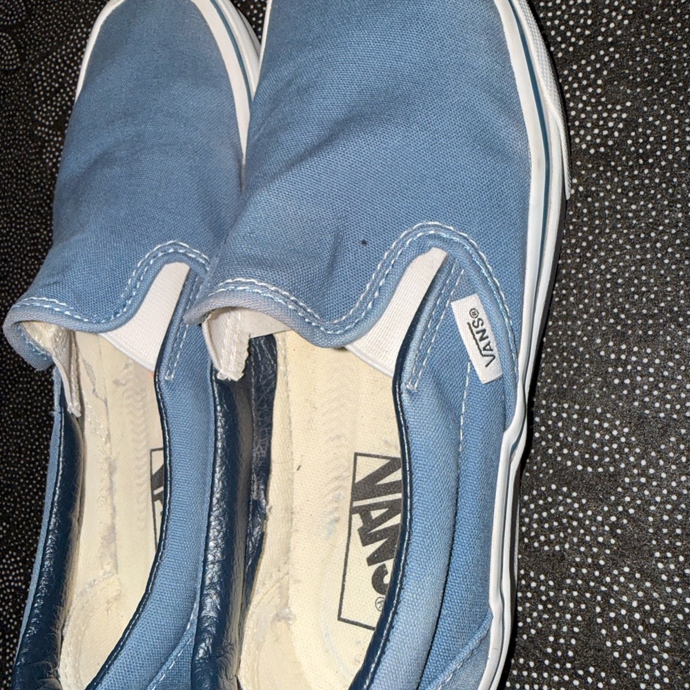 Vans Classic Blue Slip-On Sneakers - Picture 3 of 5